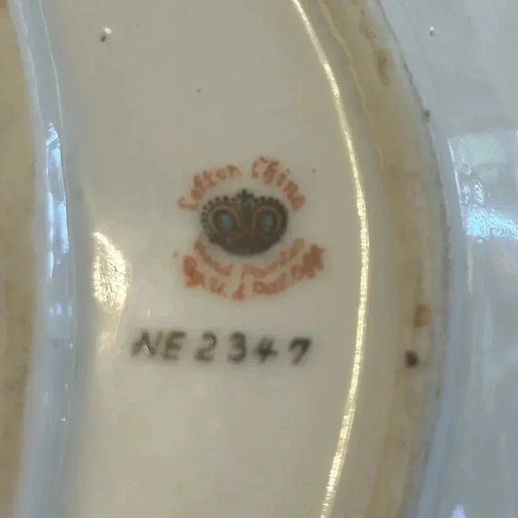 Vintage Crescent Moon Hand Painted Dish - Picture 3 of 3